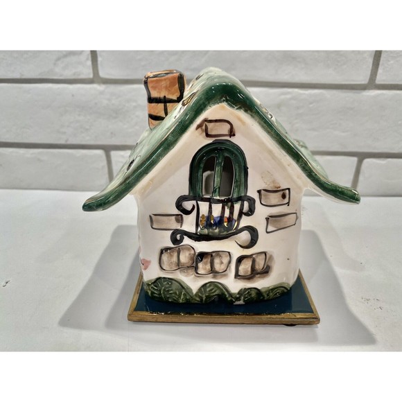 Blue Sky Clayworks by Heather Goldminc BEE HOUSE tea-lite holder Signed - Picture 6 of 9